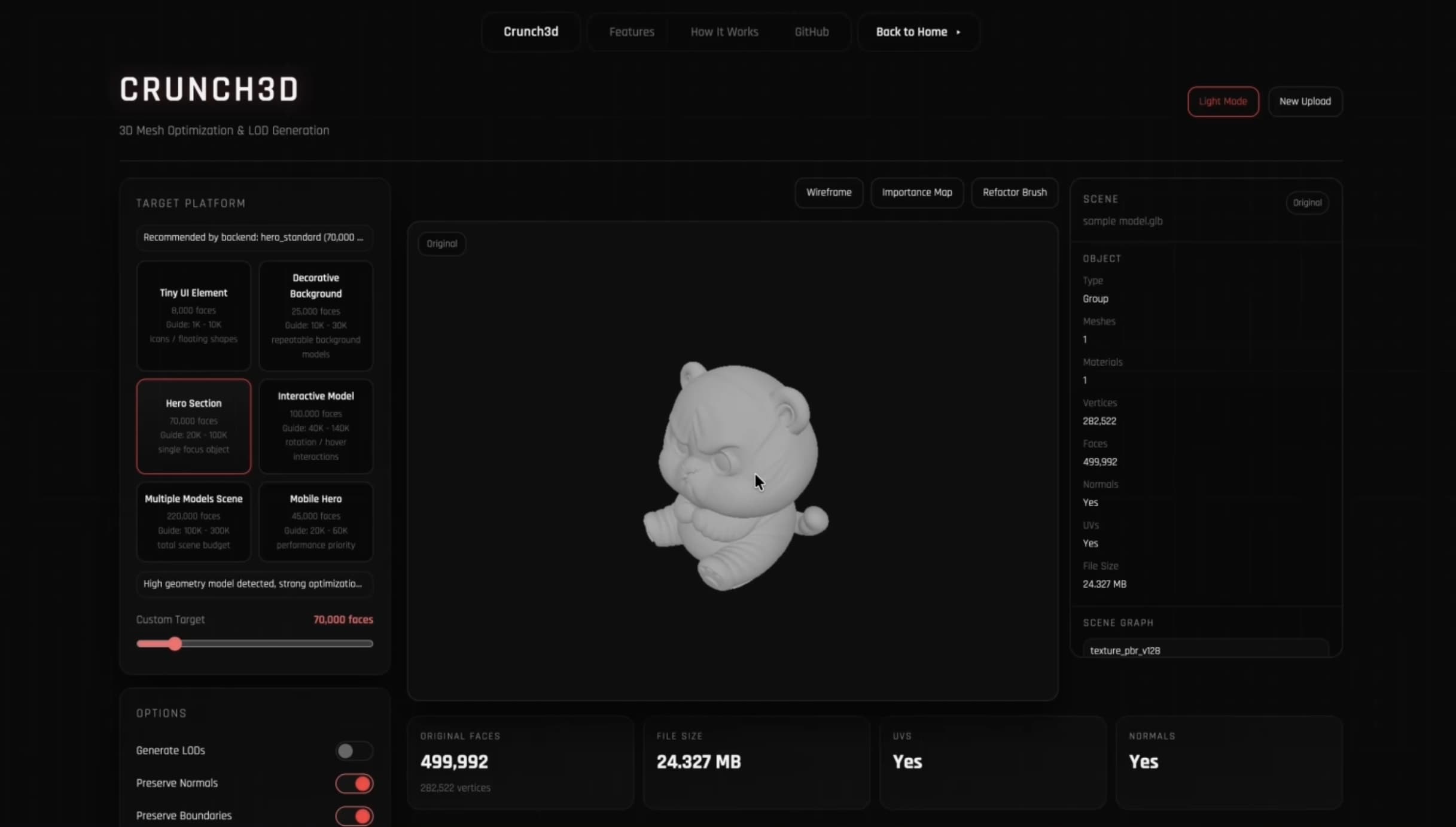 Crunch3D - Semantic 3D Mesh Optimization | LESGO